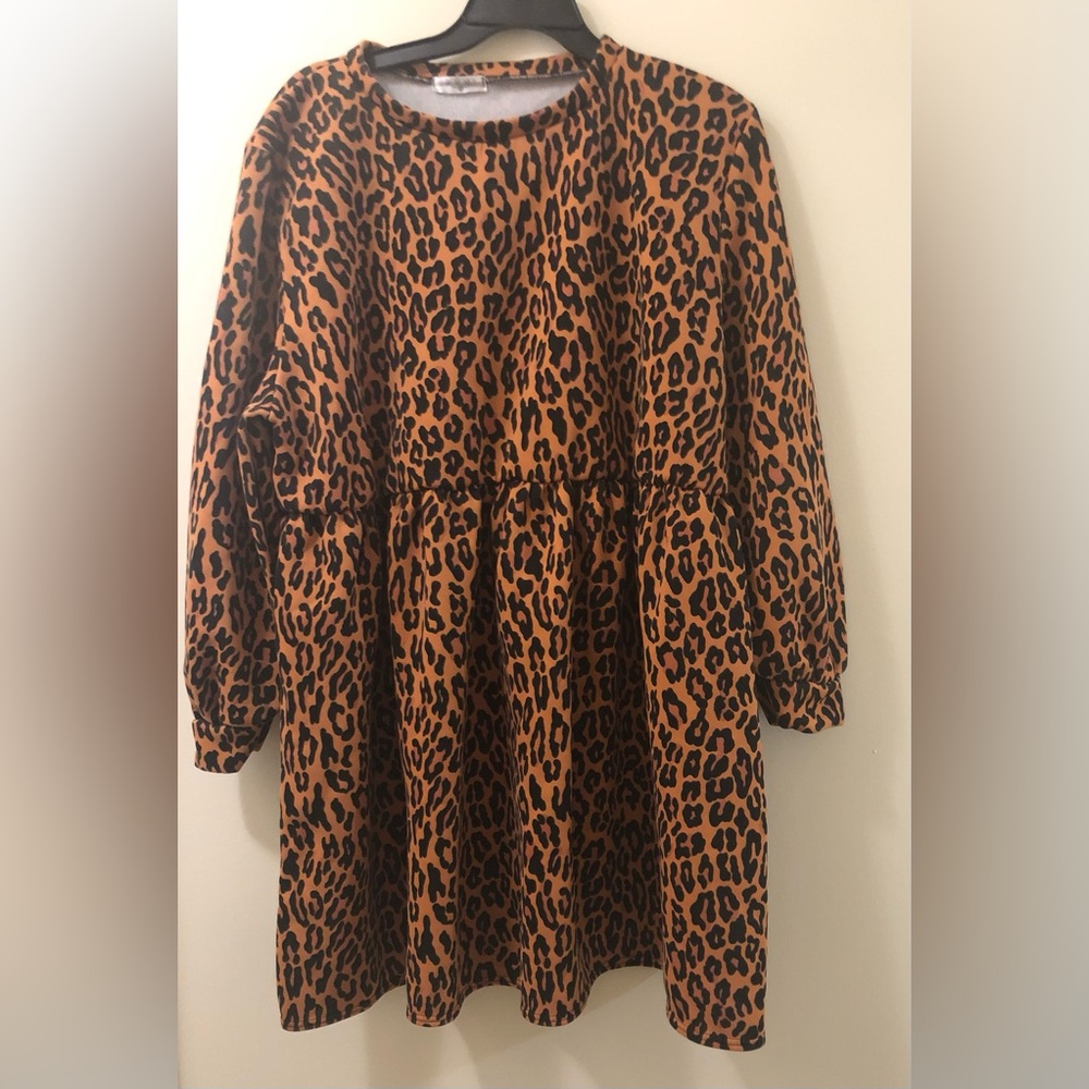 Rokoko Plus Size Leopard Print Dress in Size 28 - Picture 1 of 5